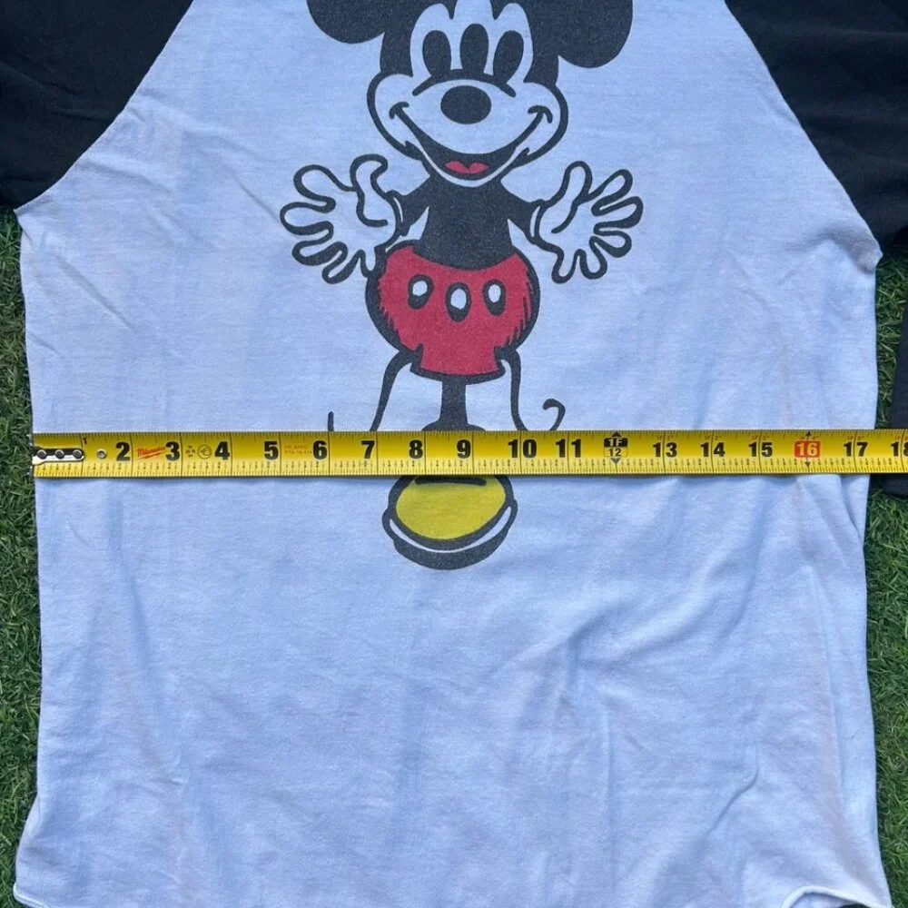 Cool Weird Mickey Mouse Baseball Shirt - Picture 2 of 9